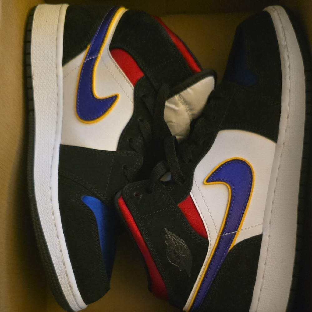Jordan Women's Sneakers Black Red Blue White